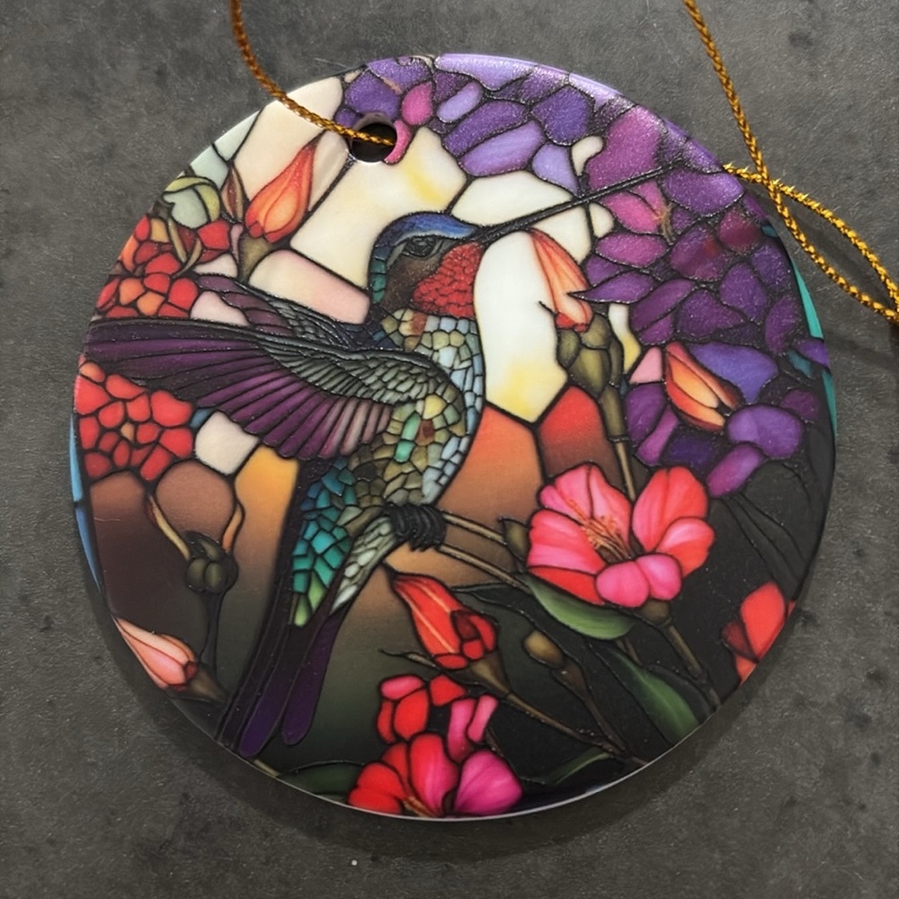 Colorful Hummingbird Pendant Necklace